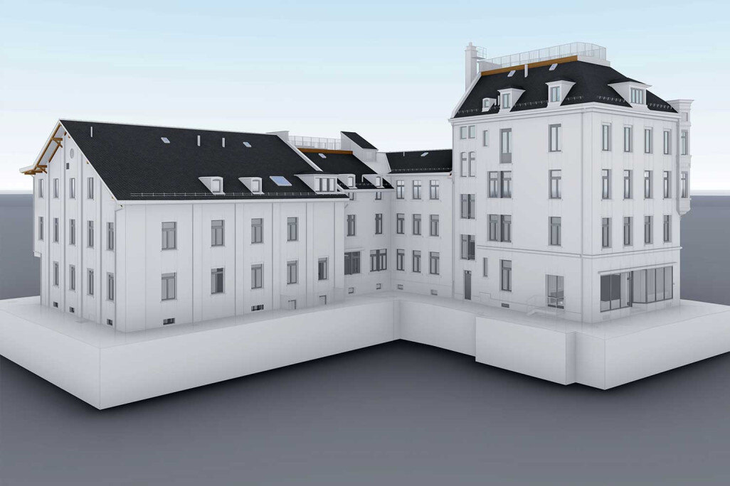 gebaeudeaufnahme-wohnhaus-geschaeftshaus-zuerich-3d-modell-hmq